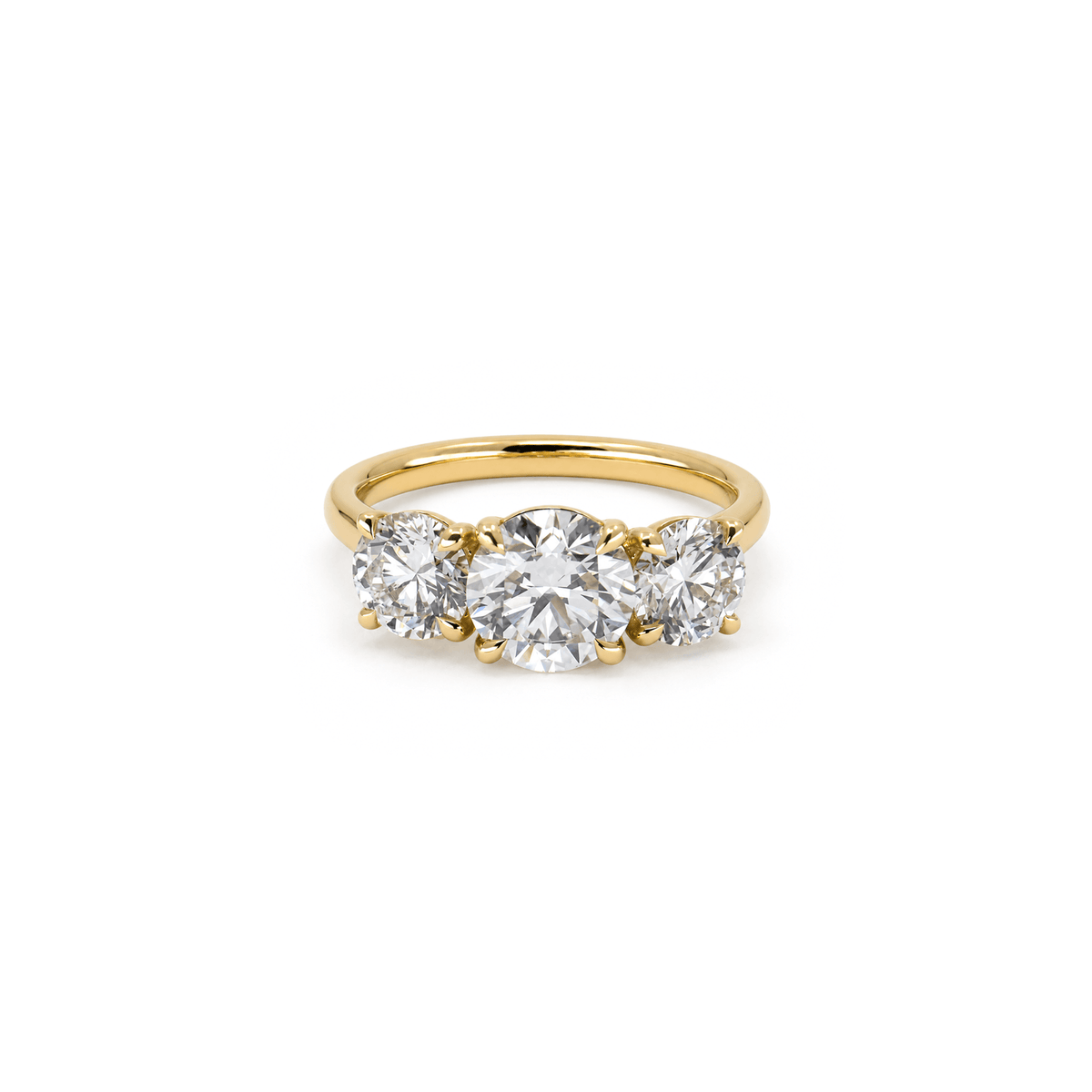 2.92cttw Round Trilogy Engagement Ring