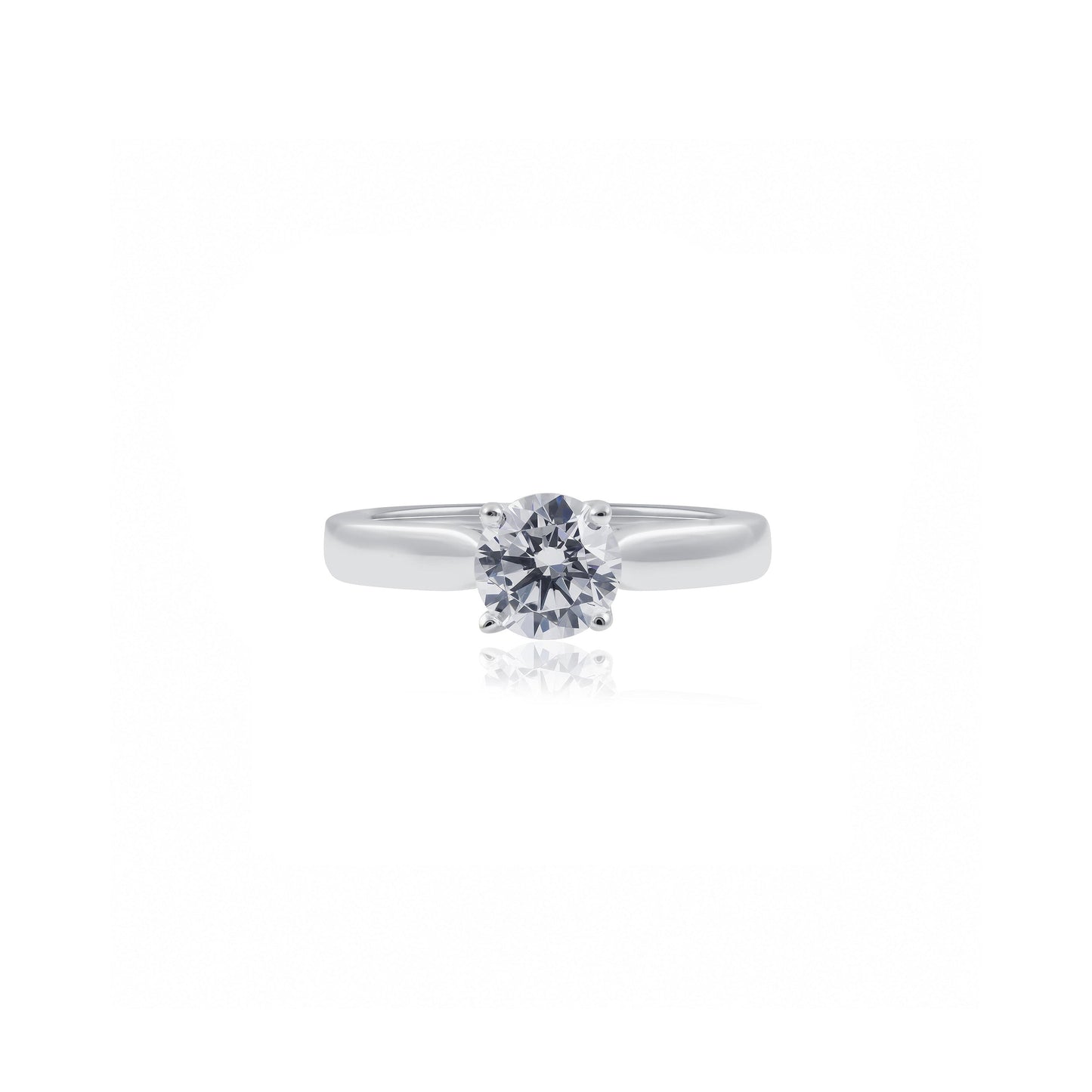 Round Brilliant Cut Lab-Grown Diamond Solitaire Engagement Ring
