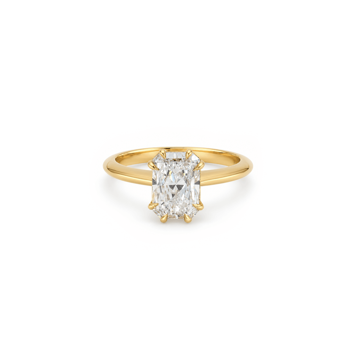2ct Radiant Cut Diamond Engagement Ring