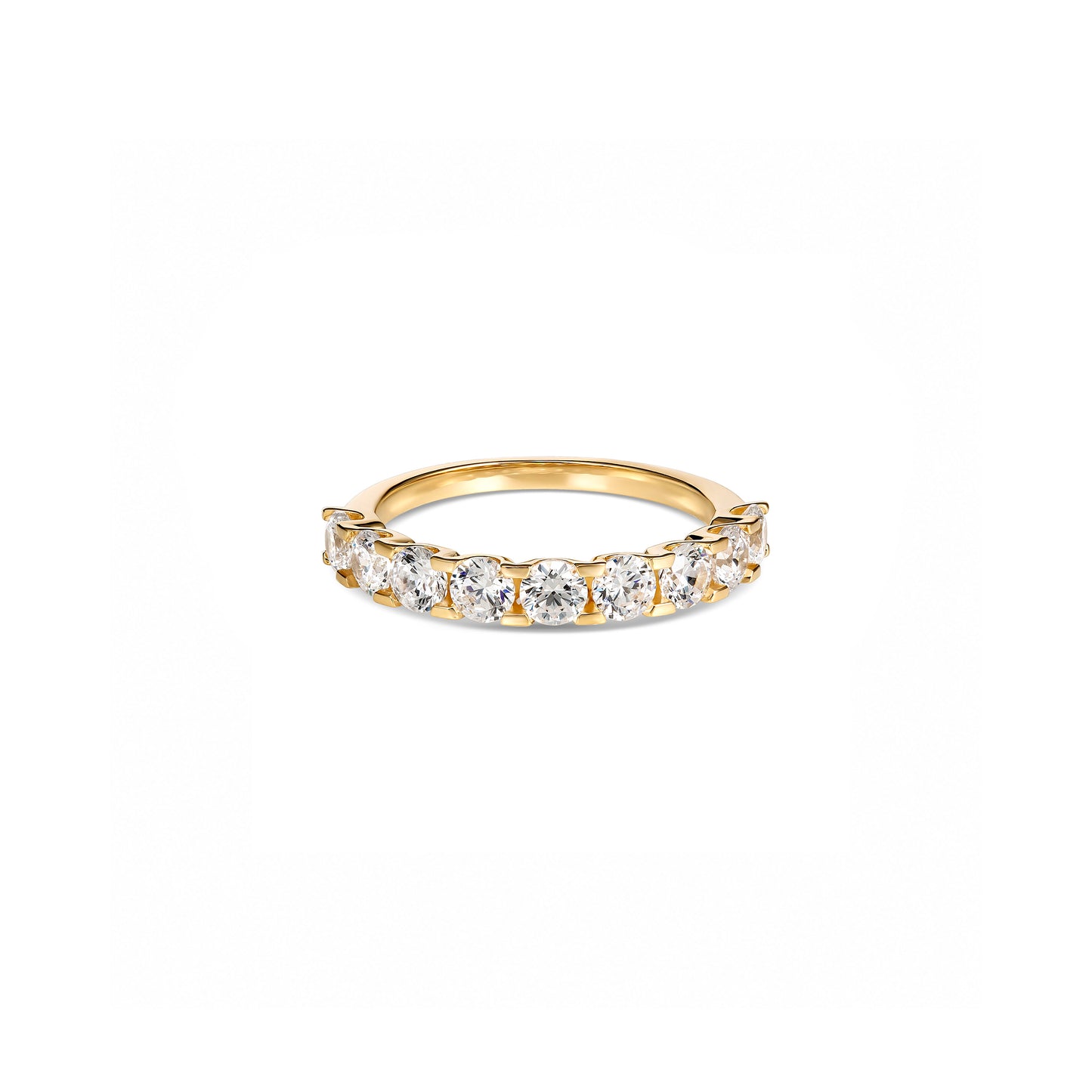 9-Diamond Round Brilliant Diamond Eternity Ring
