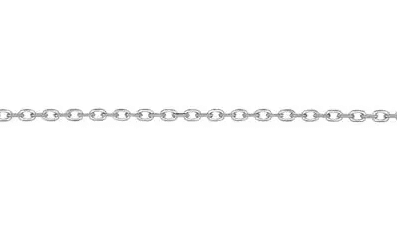 9ct White Gold Diamond Cut Cable Chain