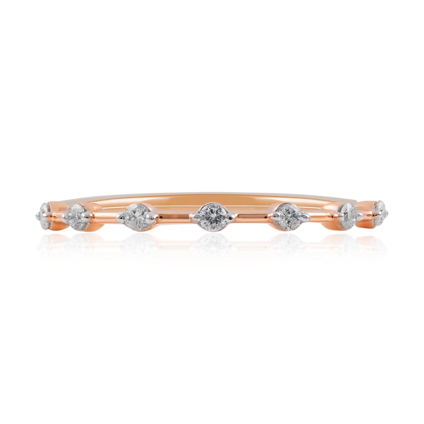 Rose Gold Diamond Dress Ring