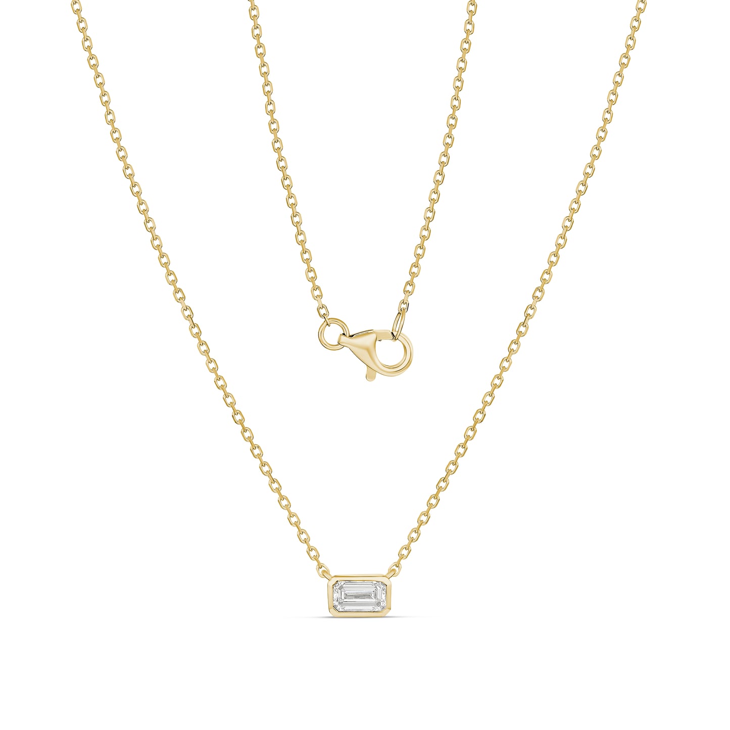 Refined 9CT Yellow Gold Diamond Necklace