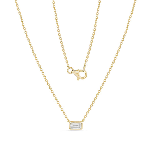 Refined 9CT Yellow Gold Diamond Necklace