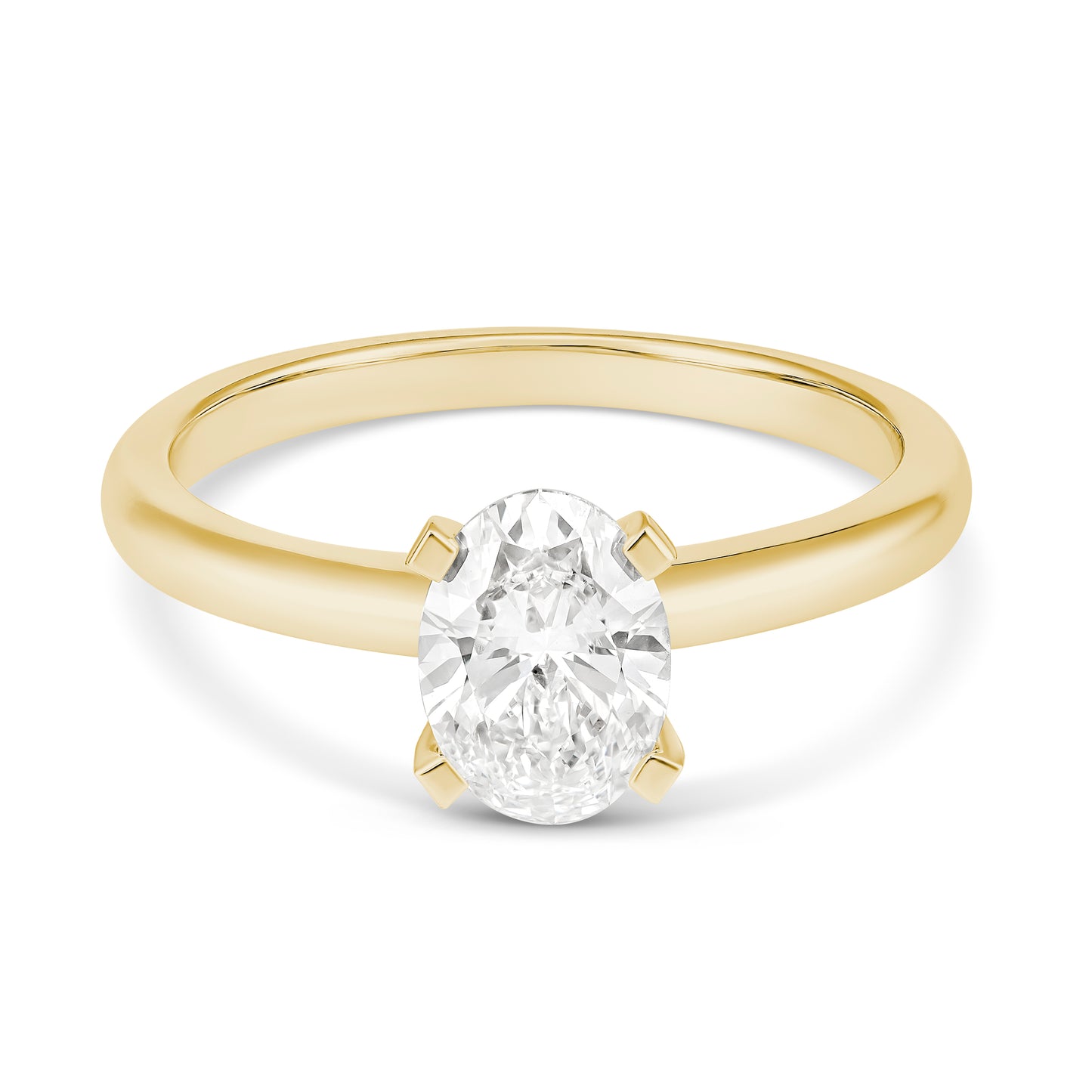 Pure Brilliance 18CT Yellow Gold Oval Diamond Ring