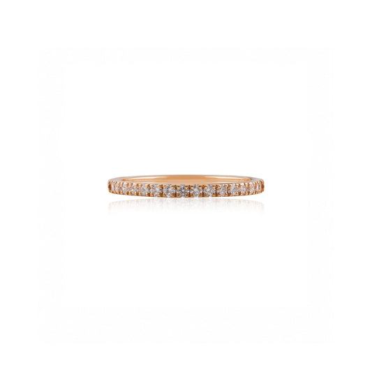 18ct Rose Gold Diamond Eternity Ring