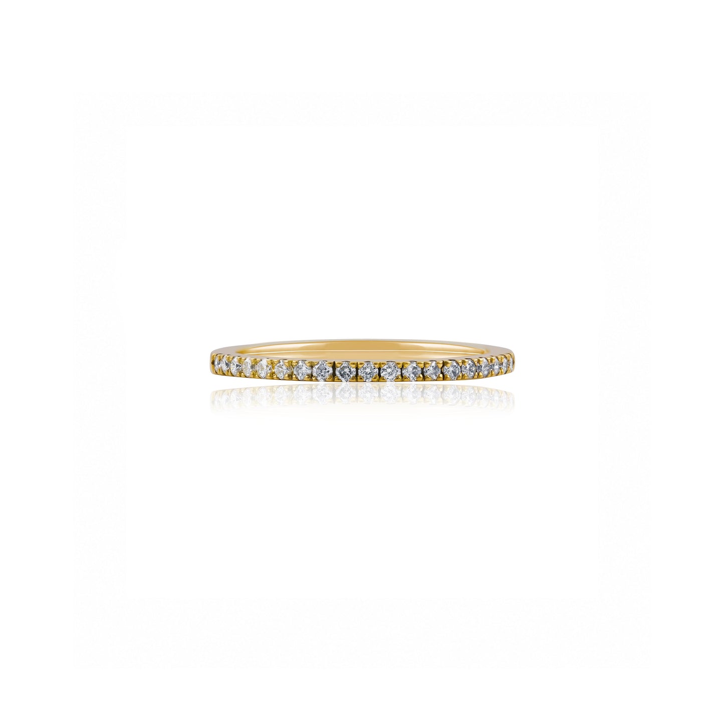 18ct Yellow Gold Diamond Eternity Wedding Ring