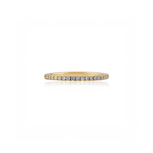 18ct Yellow Gold Diamond Eternity Wedding Ring
