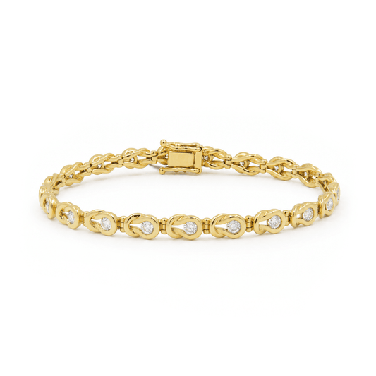 1.70cttw Diamond Loop Link Bracelet