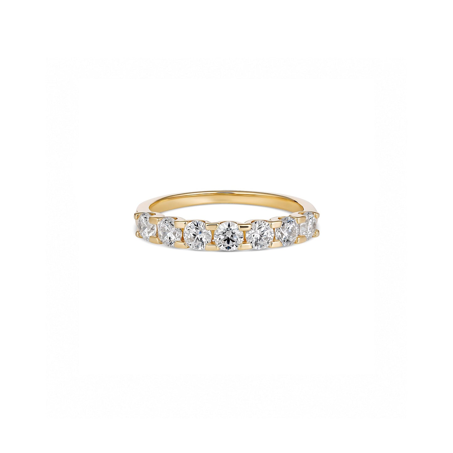 18ct Yellow Gold 7 Stone Diamond Ring
