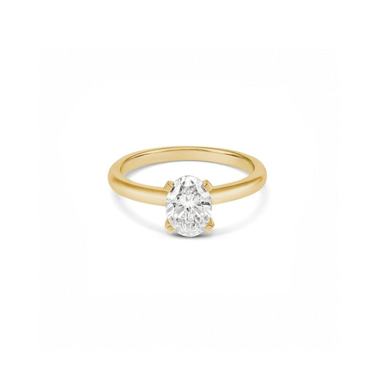 1ct Oval Solitaire in 18ct Yellow Gold