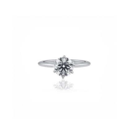 Platinum 1.50ct Round Lab-Grown Diamond Solitaire Engagement Ring