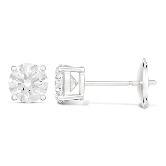 Lavish 18CT White Gold 2.00CT Diamond Earrings