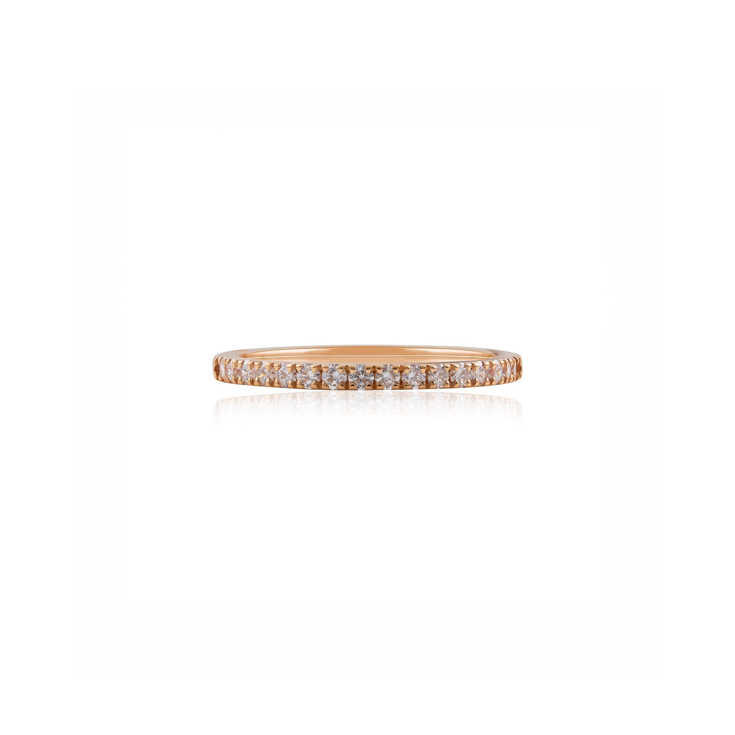 18ct Rose Gold Diamond Eternity Ring