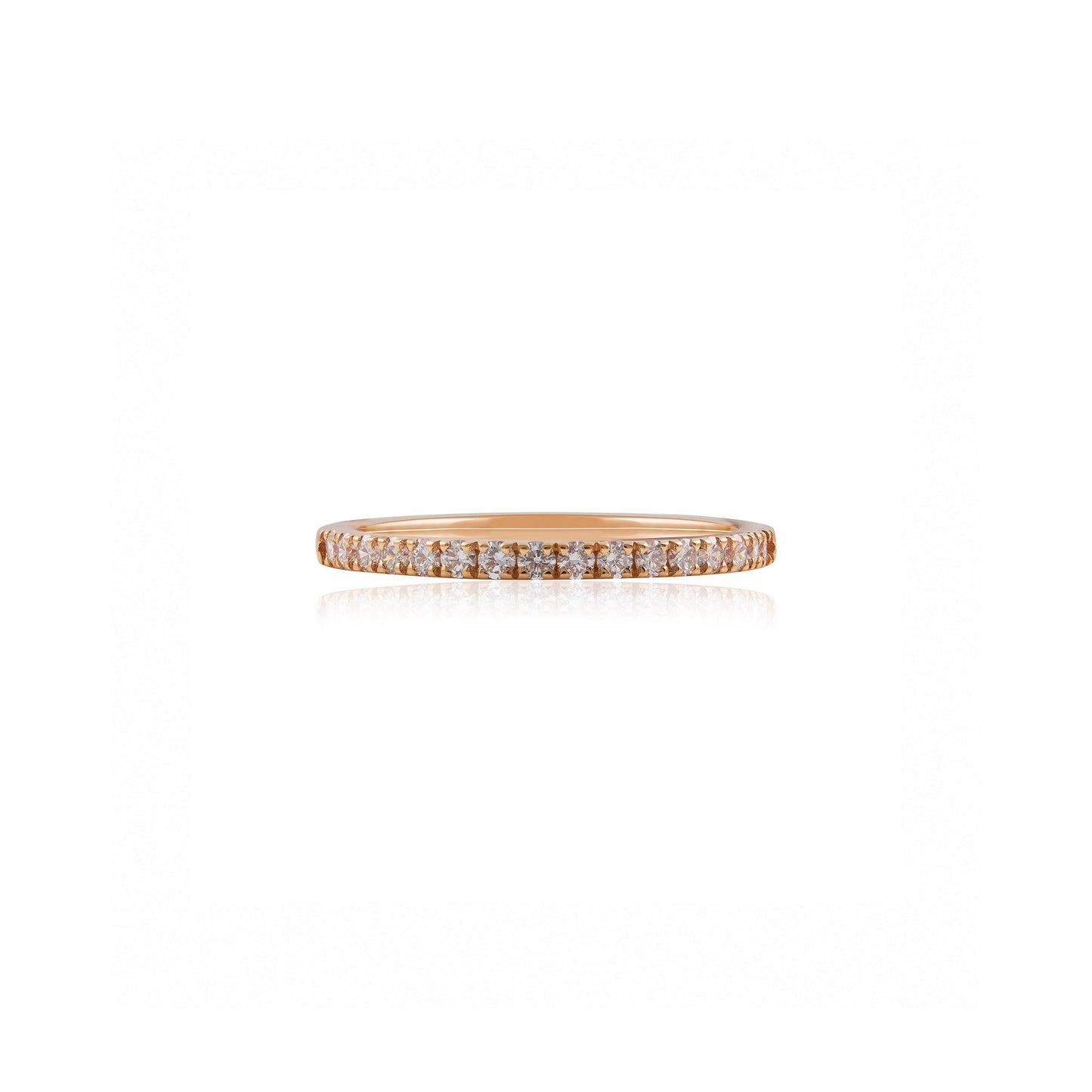 18ct Rose Gold Diamond Eternity Ring