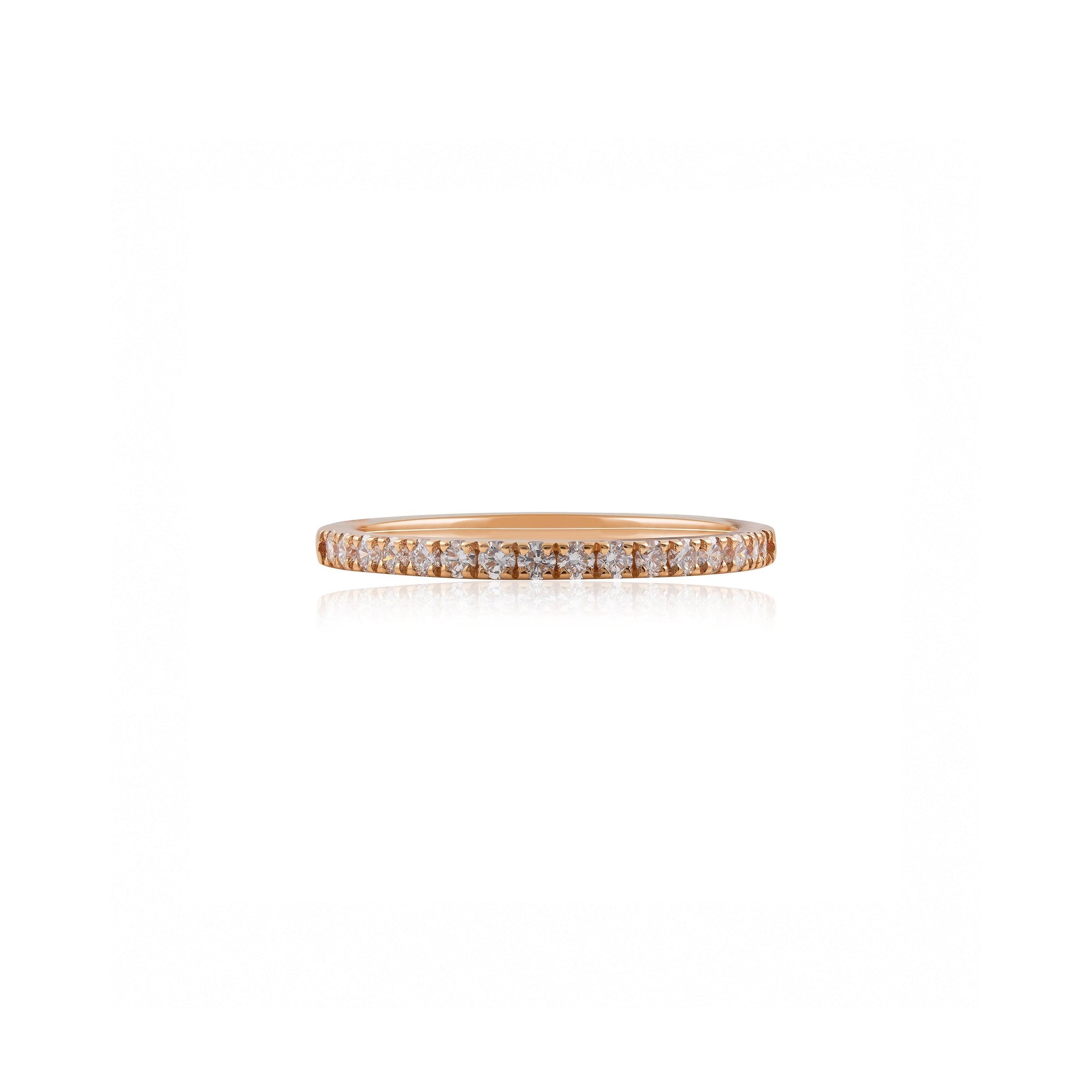 18ct Rose Gold Diamond Eternity Ring