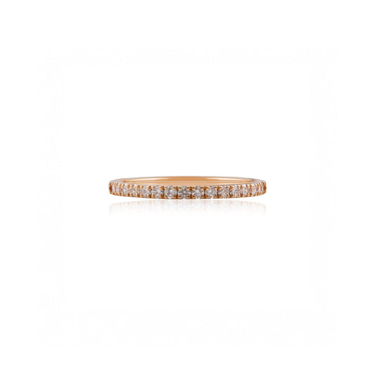 18ct Rose Gold Diamond Eternity Ring