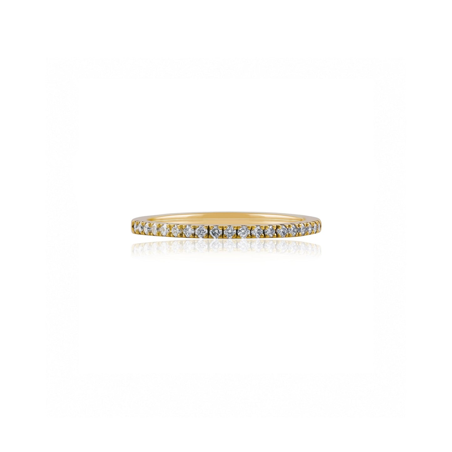 18ct Yellow Gold Diamond Eternity Wedding Ring