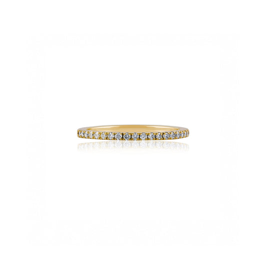 18ct Yellow Gold Diamond Eternity Wedding Ring