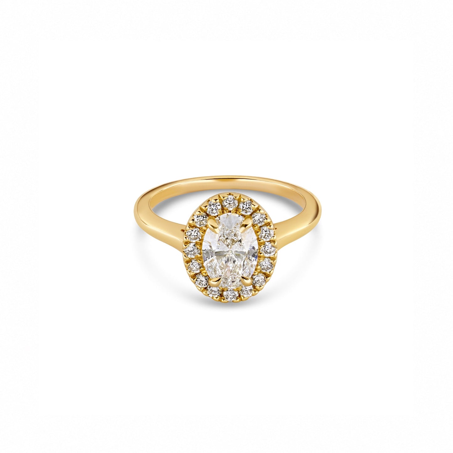 Oval Halo Engagement Ring