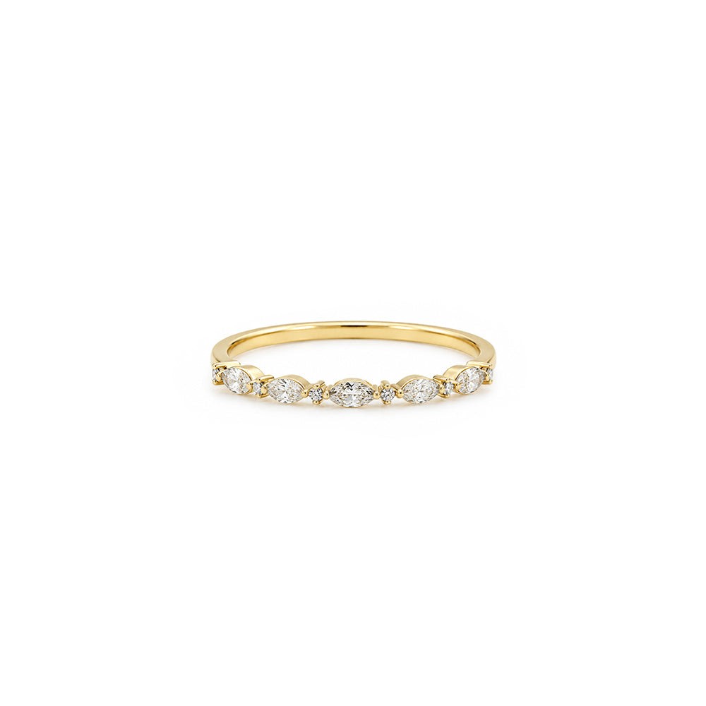 Dainty Marquise & Round Diamond Ring