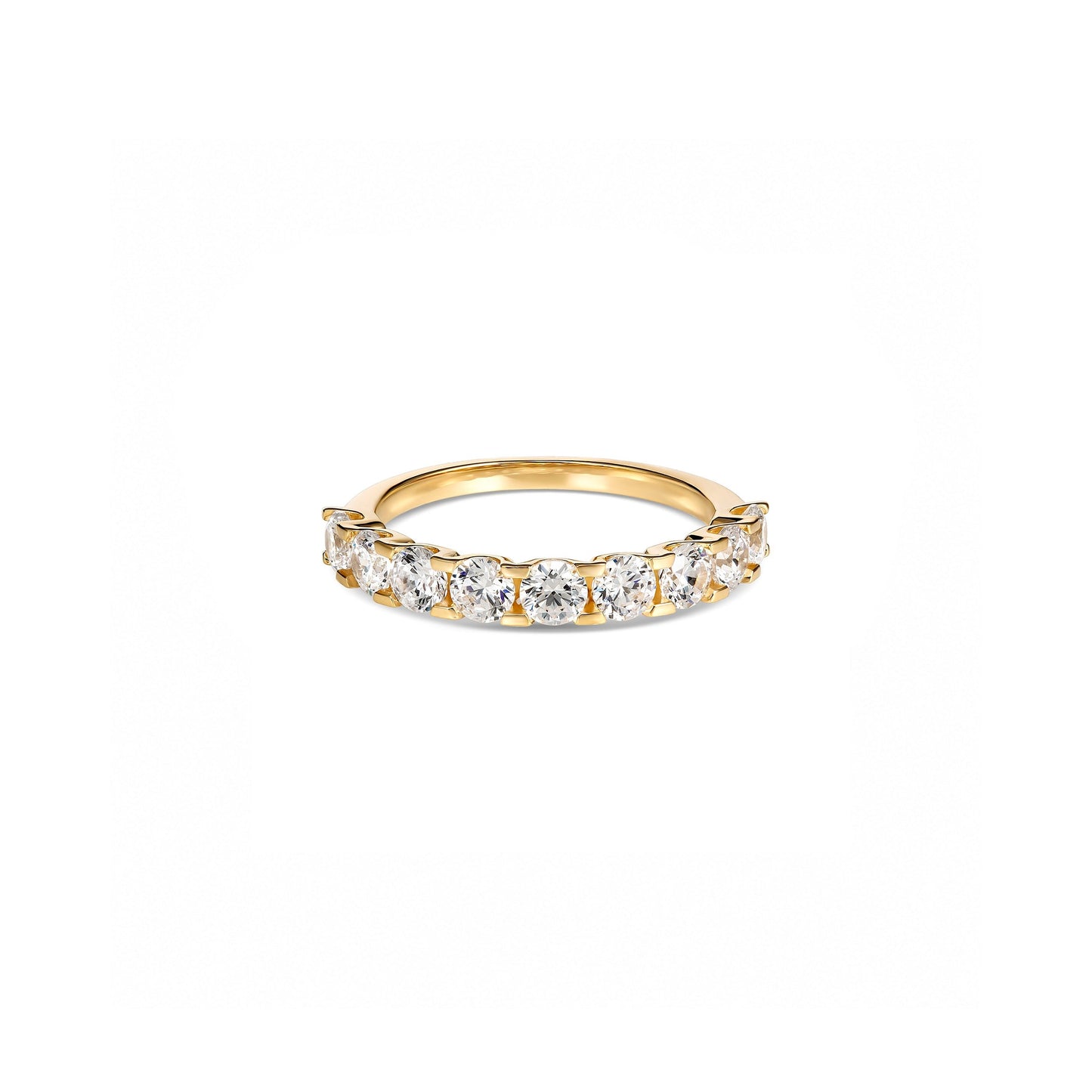 9-Diamond Round Brilliant Diamond Eternity Ring