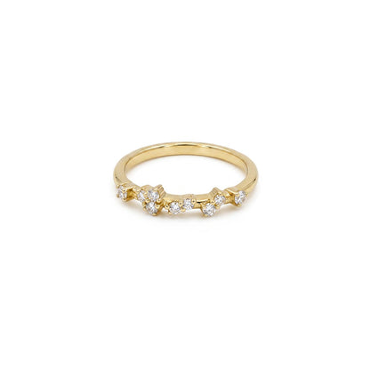 Diamond Cluster Ring