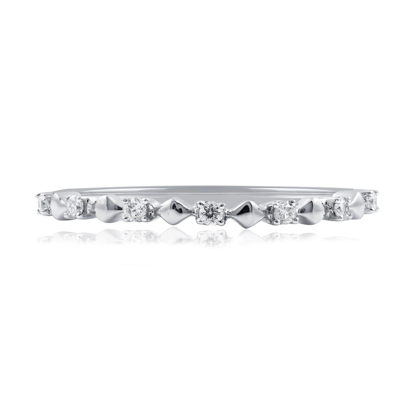 White Gold Diamond Dress Ring