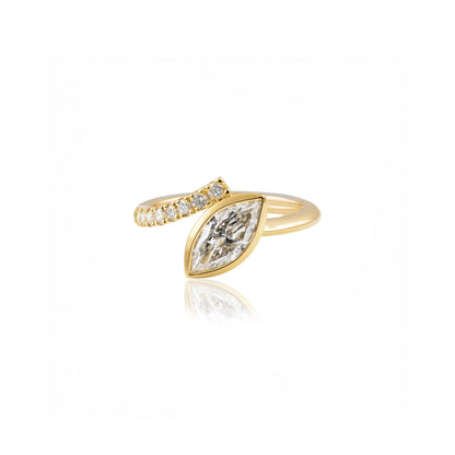 Marquise half swept diamond Ring