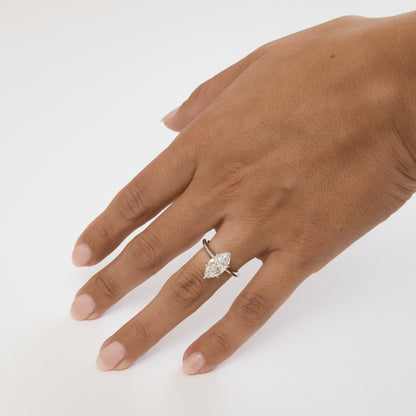 2ct Marquise Solitaire in Platinum