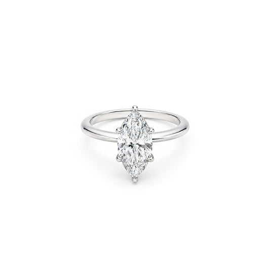 2ct Marquise Solitaire in Platinum