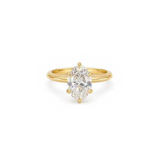 2ct Oval Diamond Solitaire Engagement Ring