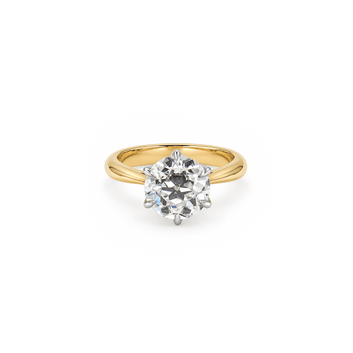 3.01ct Old Cut Diamond Engagement Ring