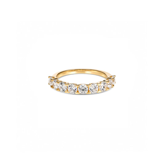9-Diamond Round Brilliant Diamond Eternity Ring