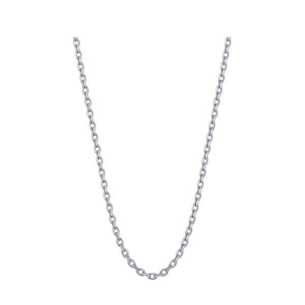 9ct WG Diamond Cut Cable Chain