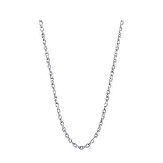 9ct WG Diamond Cut Cable Chain
