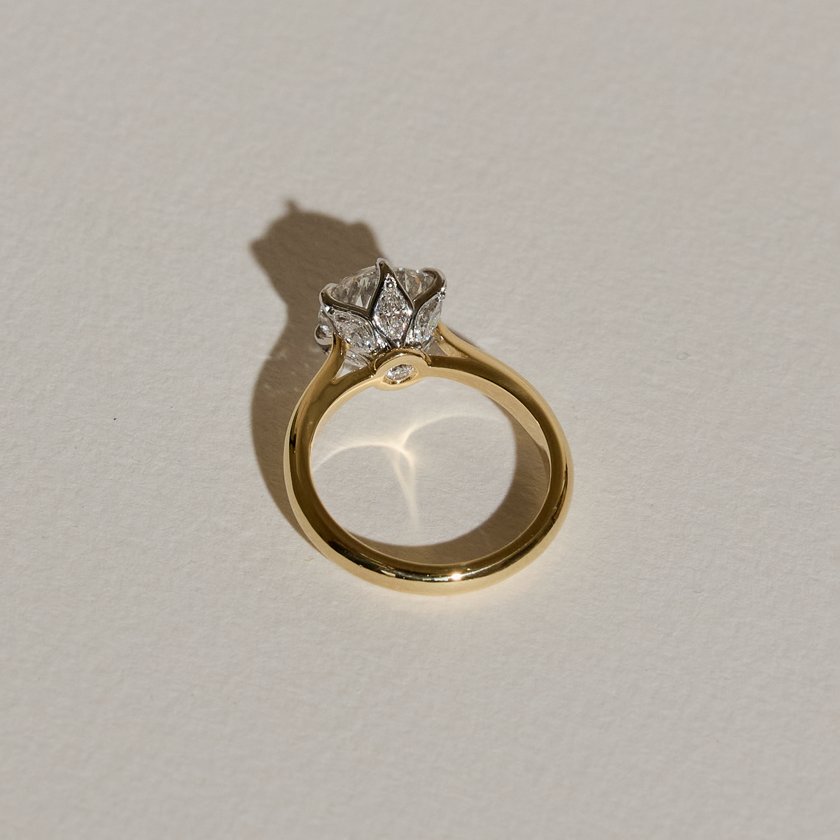 3.01ct Old Cut Diamond Engagement Ring