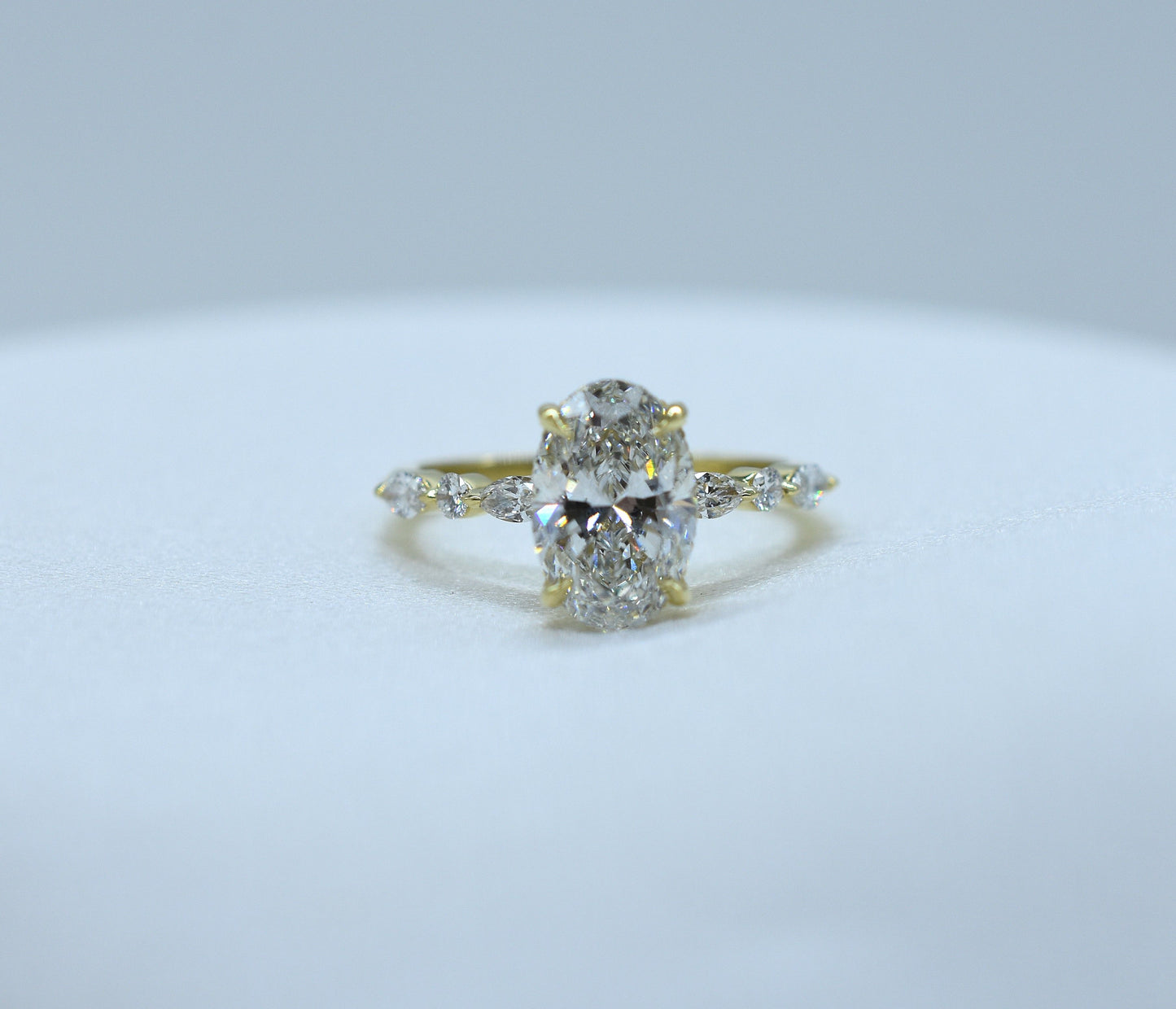 2ct Oval Lg Hidden Halo Engagement ring