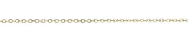 9ct YG Dia Cut Cable Chain