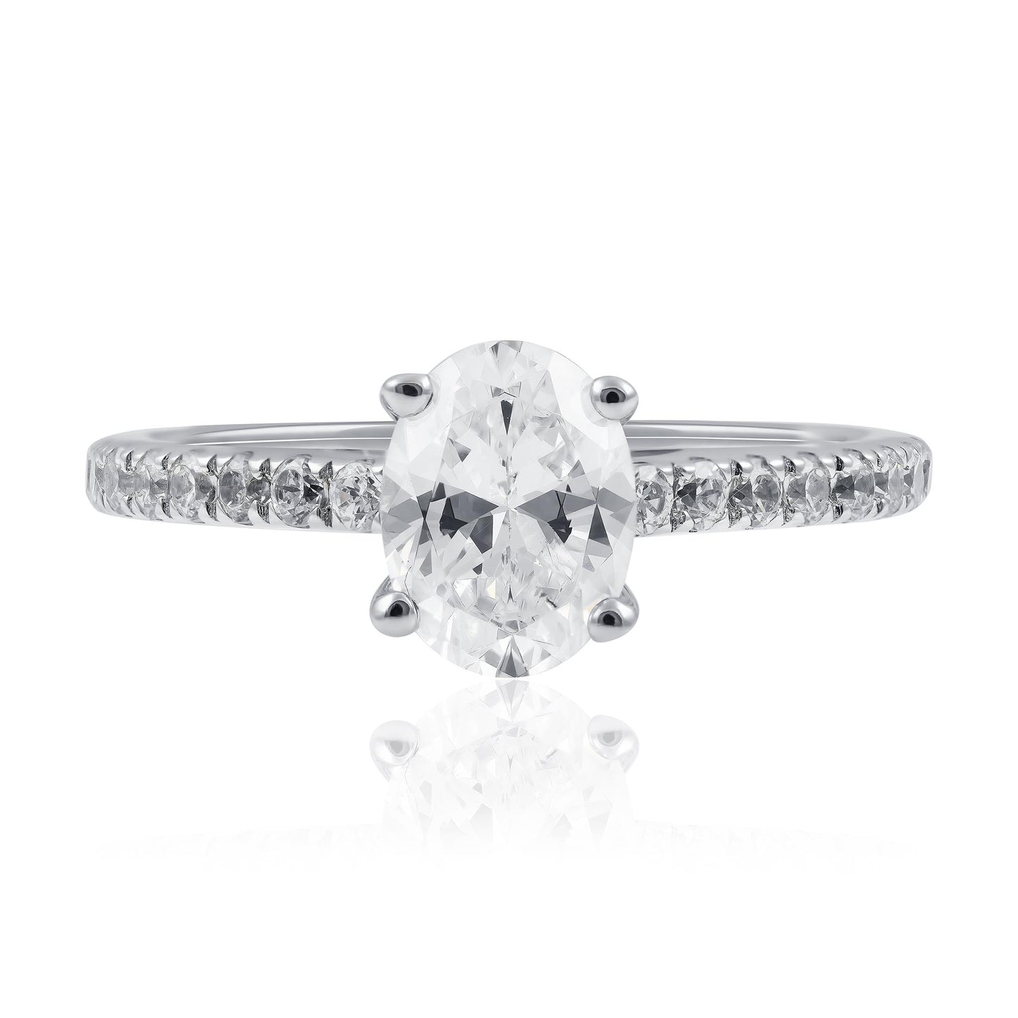 Platinum Lab-Grown Diamond Engagement Ring