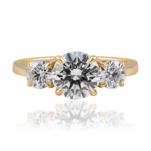 Diamond Trilogy Engagement Ring