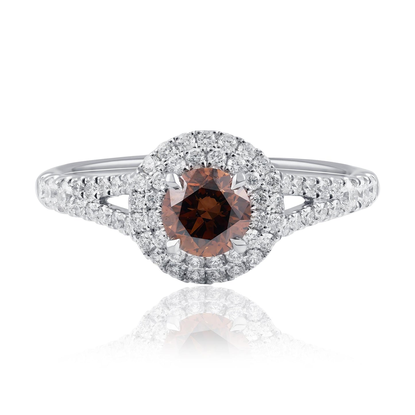 White Gold Australian Chocolate Diamond Ring