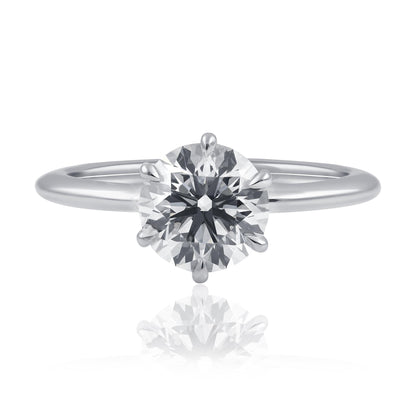 Diamond Fine Engagement Ring in Platinum