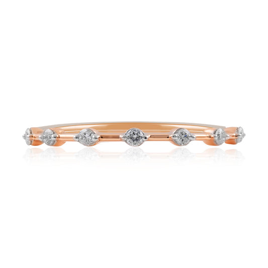 Rose Gold Diamond Dress Ring