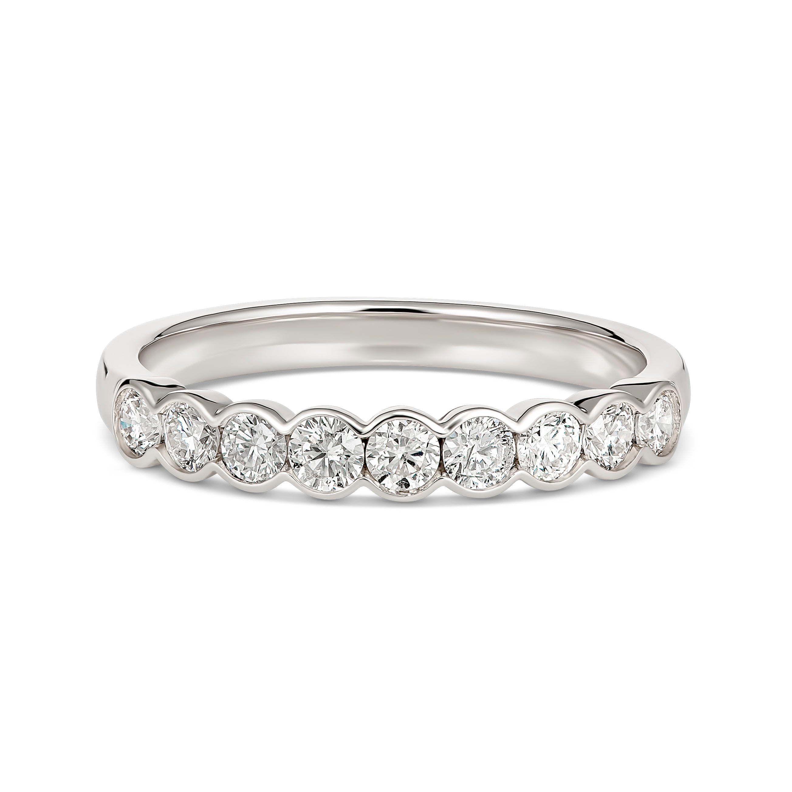 18ct White gold Bezel set Diamond Ring