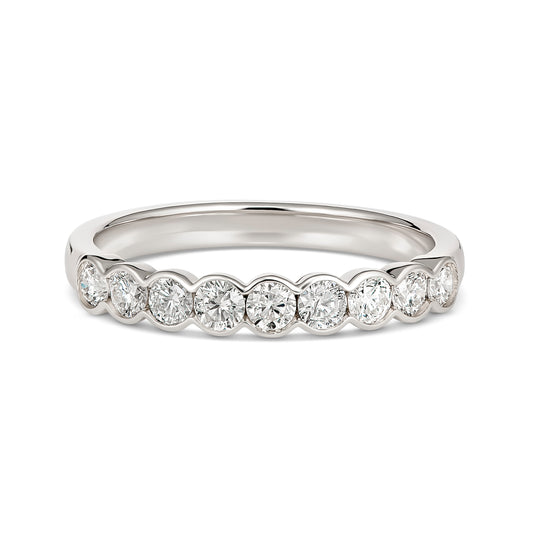 18ct White gold Bezel set Diamond Ring