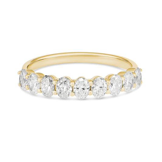 18ct Yellow Gold Oval Lab Grown Diamond Ring