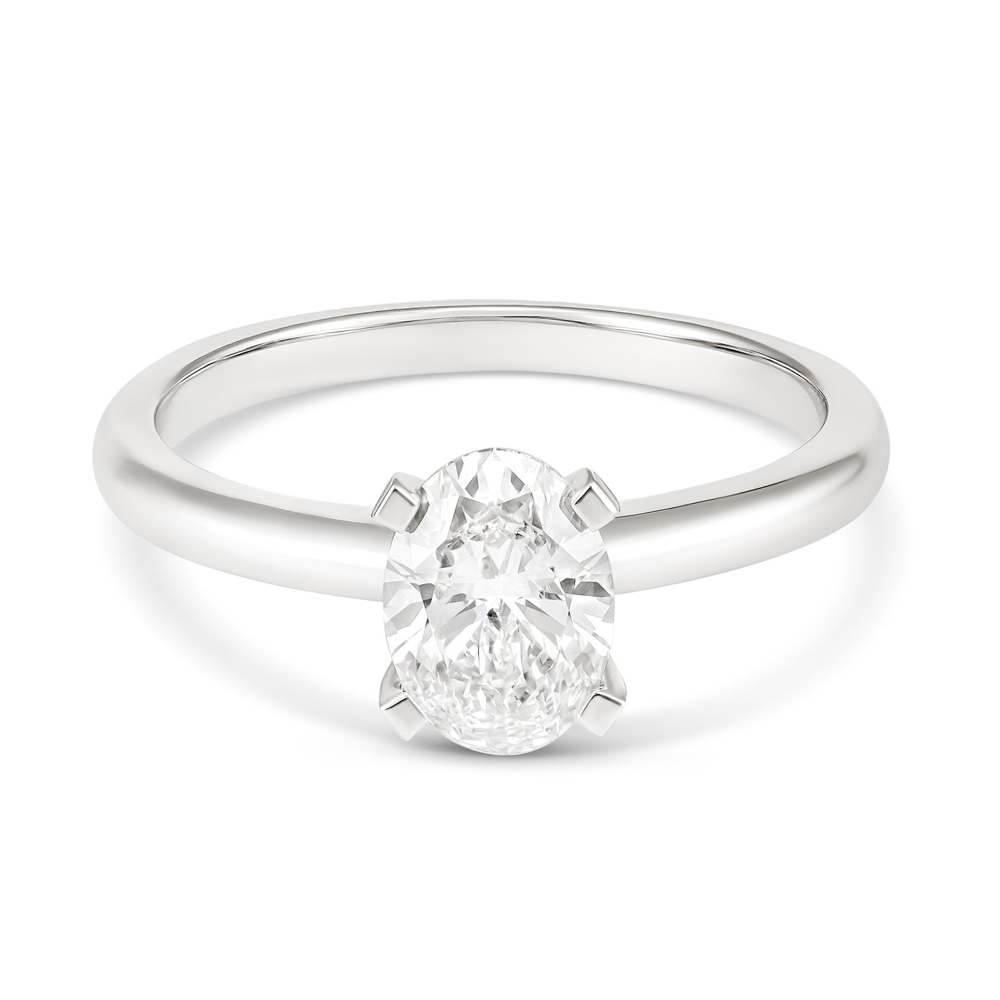 Pure Brilliance 18CT White Gold Oval Diamond Ring