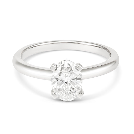 Pure Brilliance 18CT White Gold Oval Diamond Ring