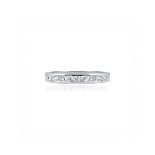 Platinum Channel Set Diamond Wedding Ring